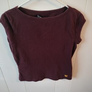 Vintage American Eagle Outfitters Deep Purple Short Sleeve Tee